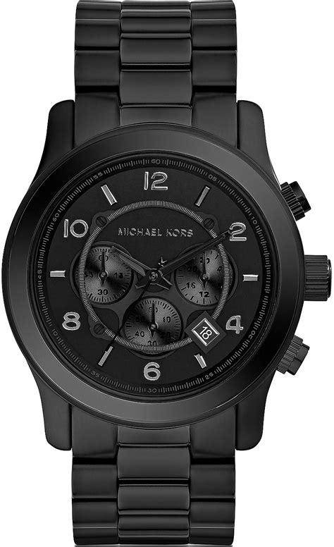 mk watches for men|michael kors black men's watch.